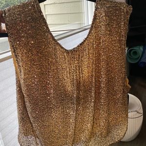 Sequin Tie Back Crop Top by Free People